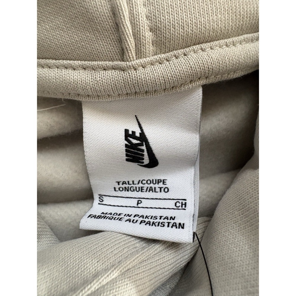 NEW Nike Sportswear Solo Swoosh Fleece Pullover Hoodie DX1355-072 Men Small Tall - Picture 6 of 10